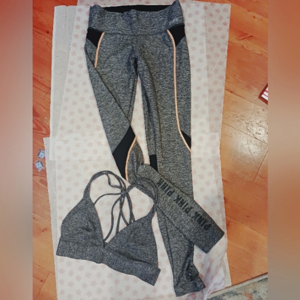 Victoria Secret PINK Yoga Pants & Sportsbra Set Sz S